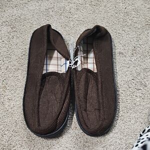 JCPenney Men's Dark Brown Corduroy Slip-Ons